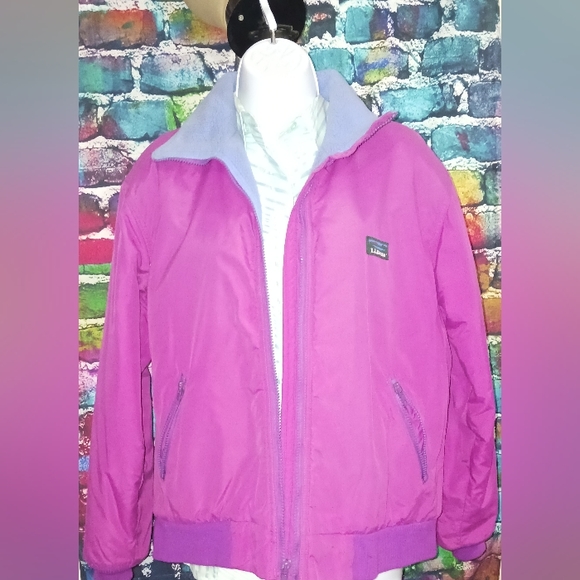 Women's L.L. Bean Vintage 80s Warm-up Jacket Size Medium - Picture 2 of 5